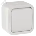 TORS Переключатель одноклавишный 10А IP55 TS301 белый IEK