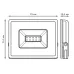 Прожектор светодиодный Gauss Elementary G2 10W 900lm IP65 6500К черный LED 1/60