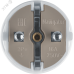 Вилка Navigator прямая с заземлением белая 61 359 NCA-PL02-16A-E-WH