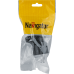 Вилка Navigator угловая с заземлением черная 61 363 NCA-PL04-16A-E-BL
