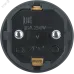 Вилка Navigator прямая с заземлением каучук черная 61 368 NCA-PLR02-16A-E-IP44-BL