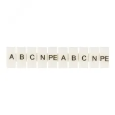 Маркеры для UT/ST/Push-in 4 с символами A, B, C, N, PE (100 шт.) EKF