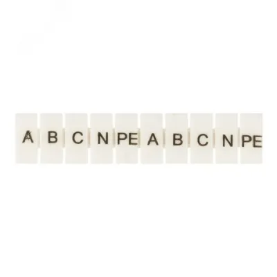 Маркеры для UT/ST/Push-in 6 с символами A, B, C, N, PE (100 шт.) EKF