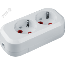 Колодка NCA-BL01-02-E-WH 2гн с/з пластик