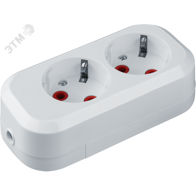 Колодка NCA-BL01-02-E-WH 2гн с/з пластик