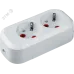 Колодка NCA-BL01-02-E-WH 2гн с/з пластик
