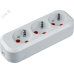 Колодка NCA-BL01-03-E-WH 3гн с/з пластик