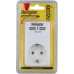 Адаптер с/з 1 гнездо USB2.1A NAD-USB02-1E-C-WH