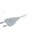 Шнур NPS-FS-170-2x0.5-TR 1.7м с выключателем прозрачный