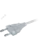 Шнур NPS-FS-170-2x0.5-TR 1.7м с выключателем прозрачный