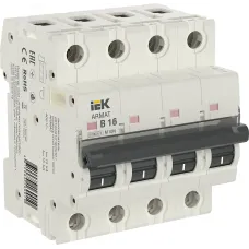 Выключатель автоматический четырехполюсный B 16А M10N