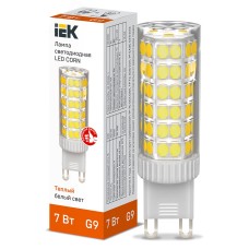 Лампа LED CORN капсула 7Вт 230В 3000К керамика G9 IEK