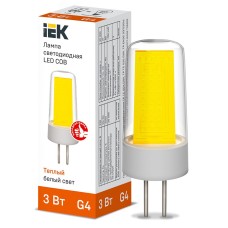Лампа LED COB капсула 3Вт 230В 3000К керамика G4 IEK