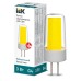 Лампа LED COB капсула 3Вт 230В 4000К керамика G4 IEK