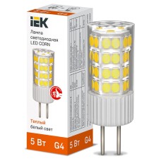 Лампа LED CORN капсула 5Вт 230В 3000К керамика G4 IEK