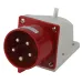 Вилка ЭРА VS-32-3P-PE-N-IP44 стационарная 525 3Р+РЕ+N 32А 380В IP44