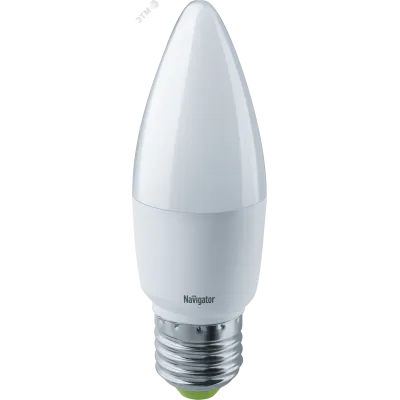 Лампа светодиодная LED 8.5вт Е27 белый матовая свеча