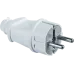 Вилка Navigator прямая с заземлением белая 61 359 NCA-PL02-16A-E-WH