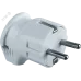 Вилка Navigator угловая с заземлением белая 61 362 NCA-PL04-16A-E-WH