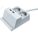 Удлинитель бытовой с заземлением 2 USB, подставка для телефона, 1,5м