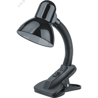 Светильник настольный NDF-C011-60W-BL-E27 на прищепке черный