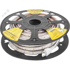 Лента светодиодная 10Вт/м 220В 6000К IP67 180LED/м NLS-2835 20м