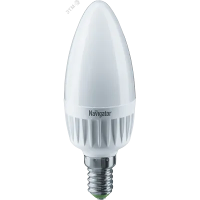 Лампа светодиодная LED 7вт Е14 теплый 3STEPDIмм матовая свеча