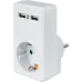 Адаптер с/з 1 гнездо USB2.1A NAD-USB02-1E-C-WH