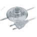 Шнур NPS-FS01-170-2x0.5-TR 1.7м с выключателем прозрачный