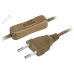 Шнур NPS-FS-170-2x0.5-BR 1.7м с выключателем коричневый