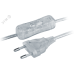 Шнур NPS-FS-170-2x0.5-TR 1.7м с выключателем прозрачный Шнур NPS-FS-170-2x0.5-TR 1.7м с выключателем прозрачный