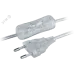 Шнур NPS-FS-170-2x0.5-TR 1.7м с выключателем прозрачный
