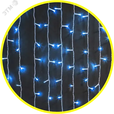 Гирлянда светодиодная новогодняя NGF-C01-357B-8-2x1.5m-230-TR-IP20