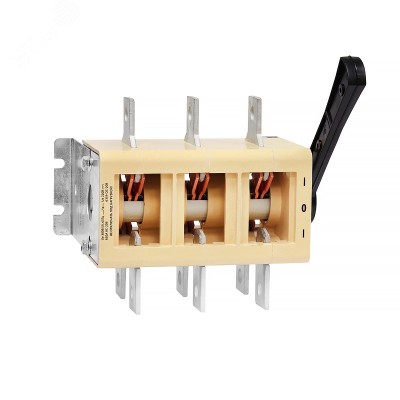 ВР32-39 А 70220-00 УХЛ3, 630А, несъёмная боковая рукоятка, 3-х полюсный на два направления, IP00, выключатель-разъединитель (ЭТ)