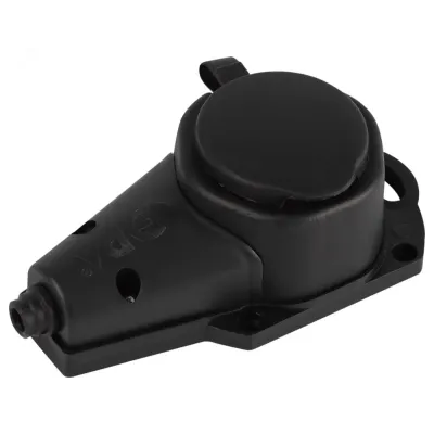 Колодка ЭРА KX-1e-B-IP44 каучуковая с заземлением 1 розетка 16A IP44 черная