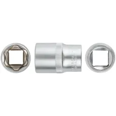 Головка 6-гранная CrV 1/2'' 19 мм
