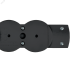 STANDARD Колодка для удлинителя с заземлением К06 6 мест черная IEK