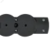 STANDARD Колодка для удлинителя с заземлением К06 6 мест черная IEK