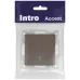 Выключатель Intro Accent 6-102-08 с подсветкой, 10А-250В, IP20, СУ, AL/CU, бронза