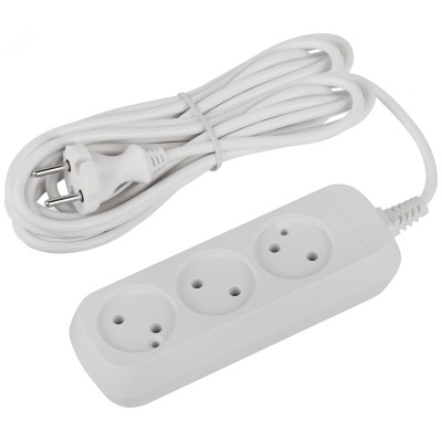 Удлинитель электрический ЭРА UDL-10-350 Greenline 3 розетки без заземления 5м ПВС 2x0.75мм2