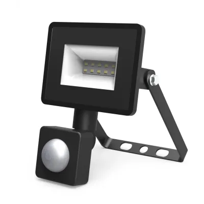 Прожектор Gauss Elementary-S 10W 950lm 6500К 175-265V IP65 черный с датчиком движения LED 1/10/60