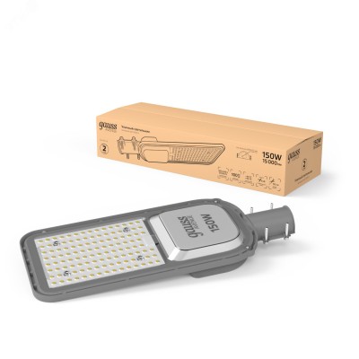 "Светильник Уличный Gauss LED Avenue IP65 471*173*70 150W 15000lm 6500K 200-240V КСС ""Ш"" 1/2"