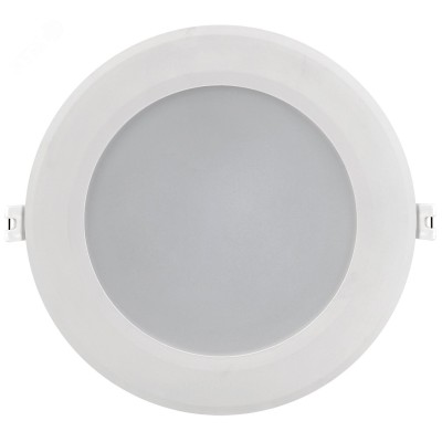 Светильник LED ДВО 1715 белый круг 15Вт 4000К IP40 IEK