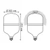 Лампа Gauss Elementary T160 60W 5400lm 4000K E27 LED 1/6