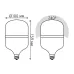 Лампа Gauss Elementary T100 32W 2700lm 6500K E27 LED 1/20
