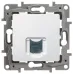 Розетка компьютерная RJ45 категория 6 UTP белый ETIKA