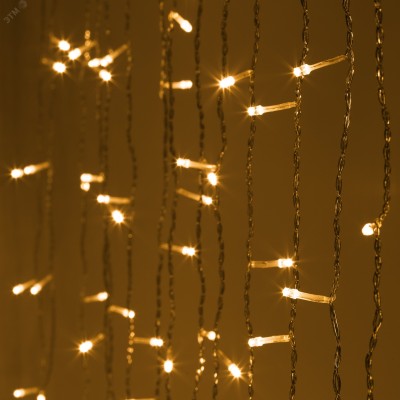 Светодиодная новогодняя гирлянда Intro Holiday INZL-01W занавес 3*2 метра теплый белый 240 led 220 в