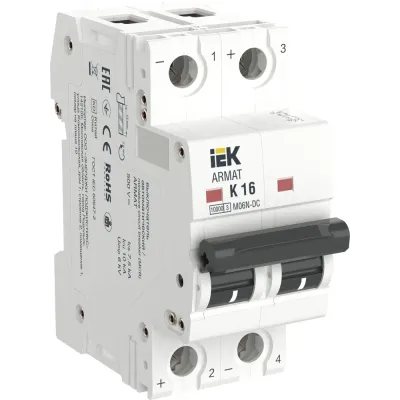 ARMAT Авт. выкл. M06N-DC 2P K 16А IEK