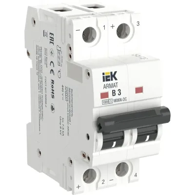ARMAT Авт. выкл. M06N-DC 2P B 3А IEK