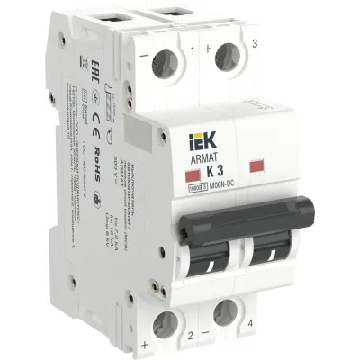 ARMAT Авт. выкл. M06N-DC 2P K 3А IEK